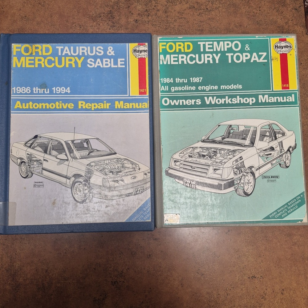Lot of Ford/Mercury Automotive Repair Taurus, Sable, Tempo, Topaz 1984-1994